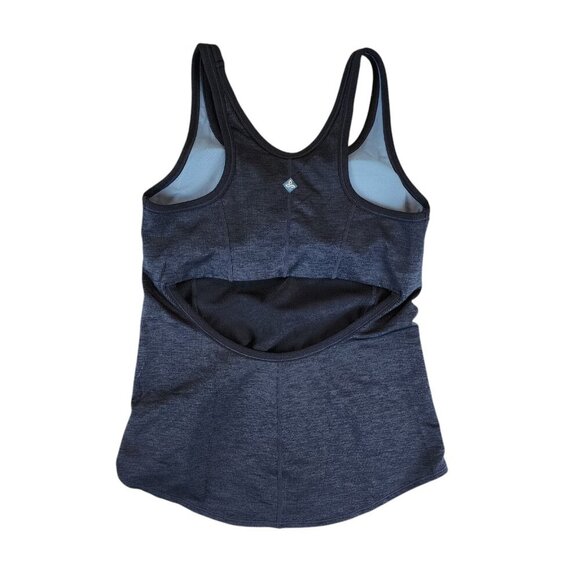 PrAna Lilliana Tank Top Cut Out Open Back Fitted Workout Lightly Padded Bra Md - Picture 2 of 13
